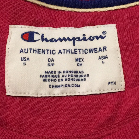 CHAMPION women’s sweatshirt raspberry color  small - Picture 4 of 5
